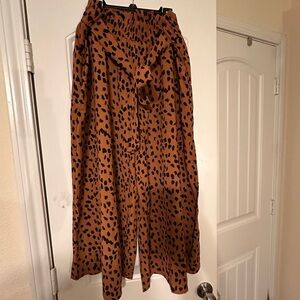 Amazon Brown Maxi A-Line Jumpsuit